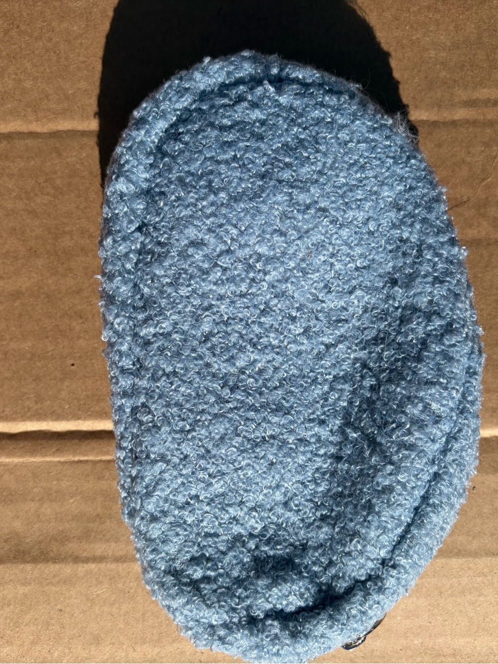 Blue Sherpa Makeup Bag